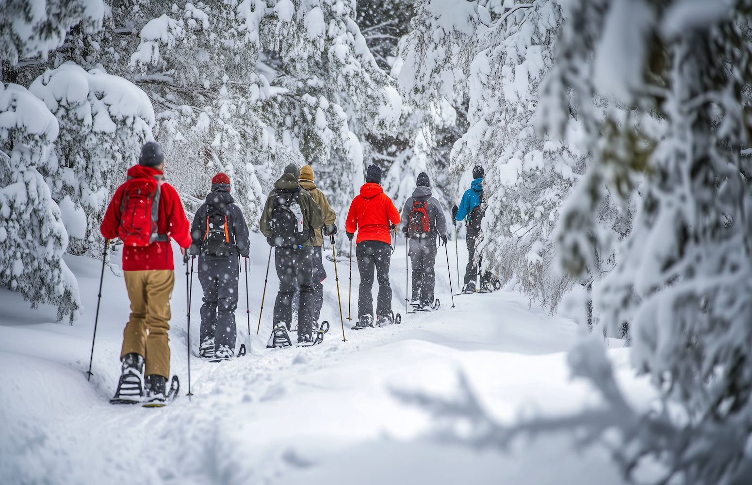 Tromso Noruega caminata en raquetas de nieve